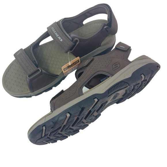 Skechers Men’s Size 13 Relaxed Fit Tresman Garo Brown Sandals New main image 8